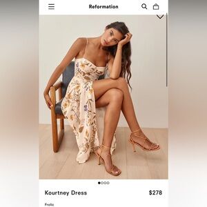 Reformation Floral Maxi Dress with Slit